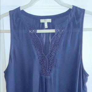 Joie Navy Blue 100% silk tank - size small